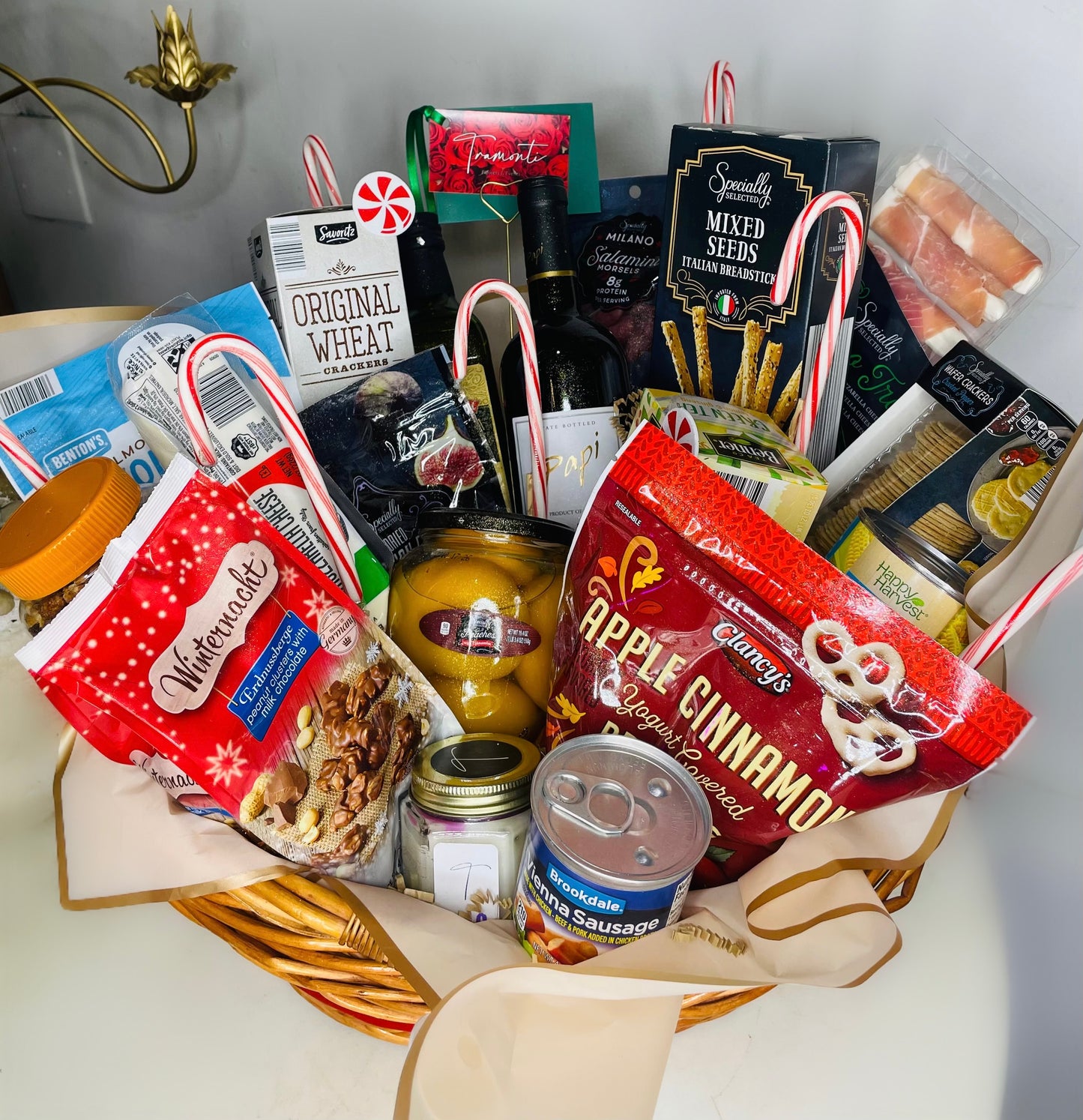 Festive gift basket