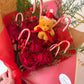 Candy Cane Christmas Roses