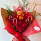 Candy Cane Christmas Roses