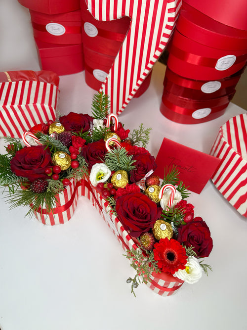 Candy Cane Christmas Arrangement