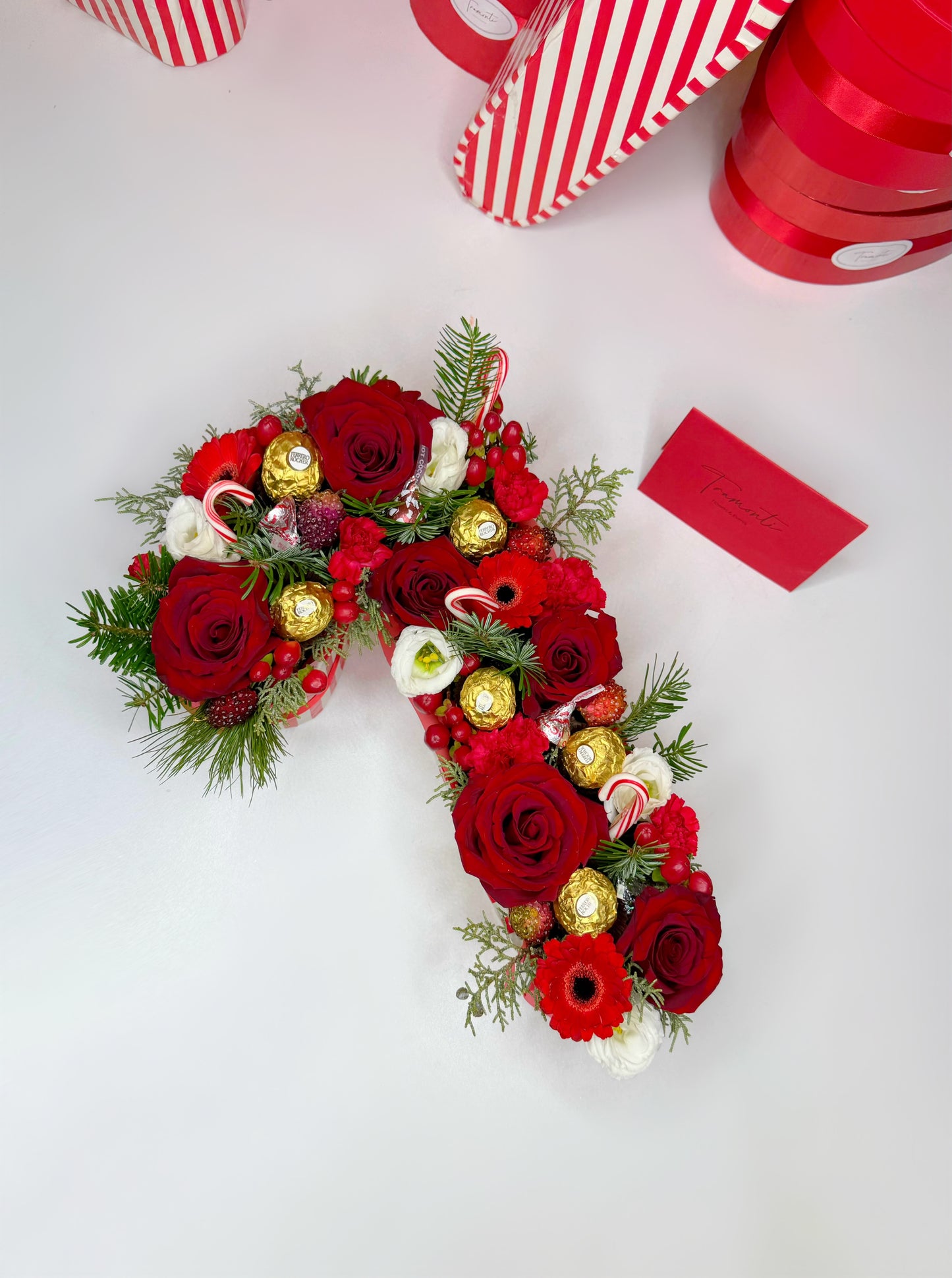 Candy Cane Christmas Arrangement