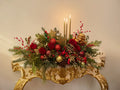 Golden Cherub Christmas Centerpiece.