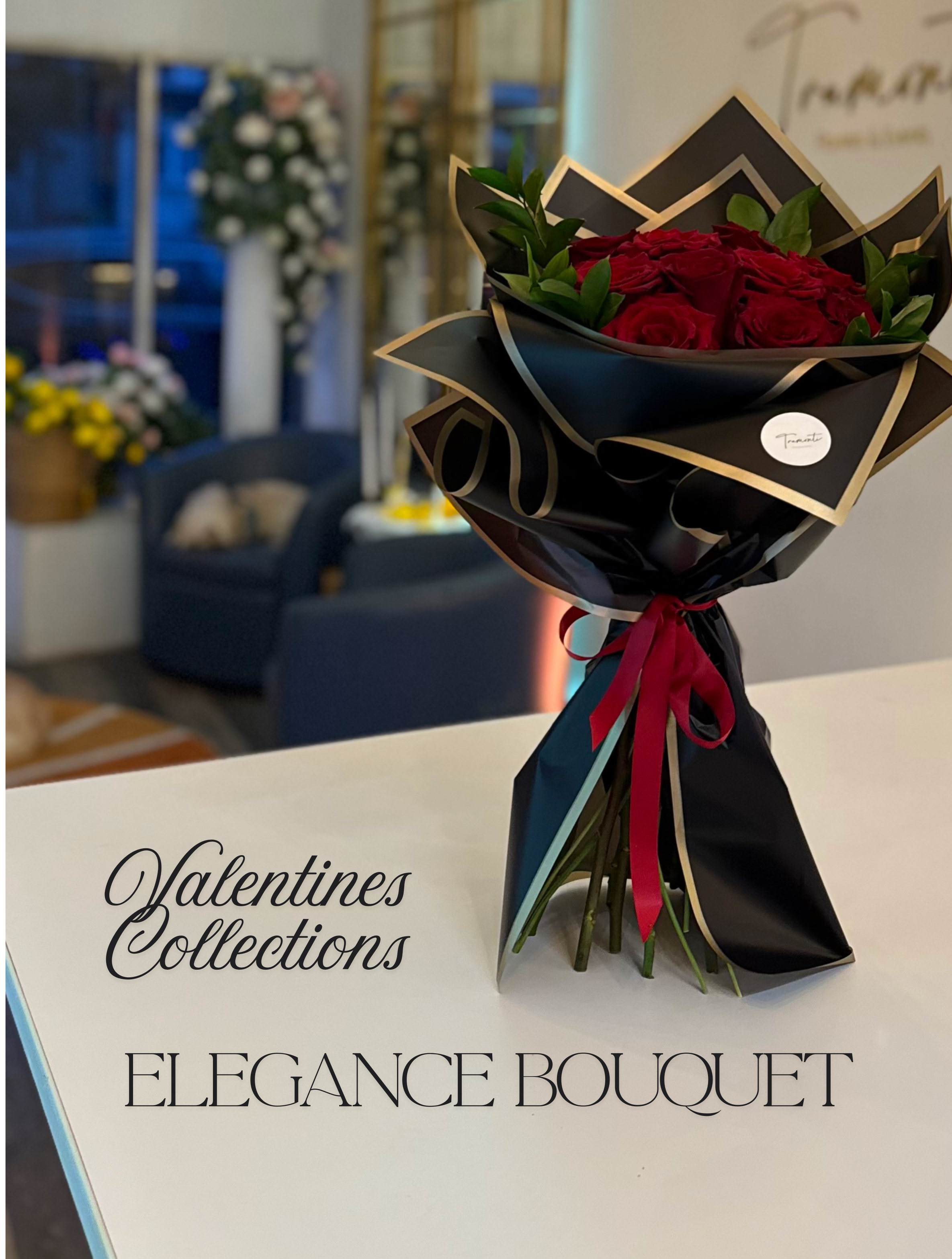 Elegance  Bouquet 12 roses