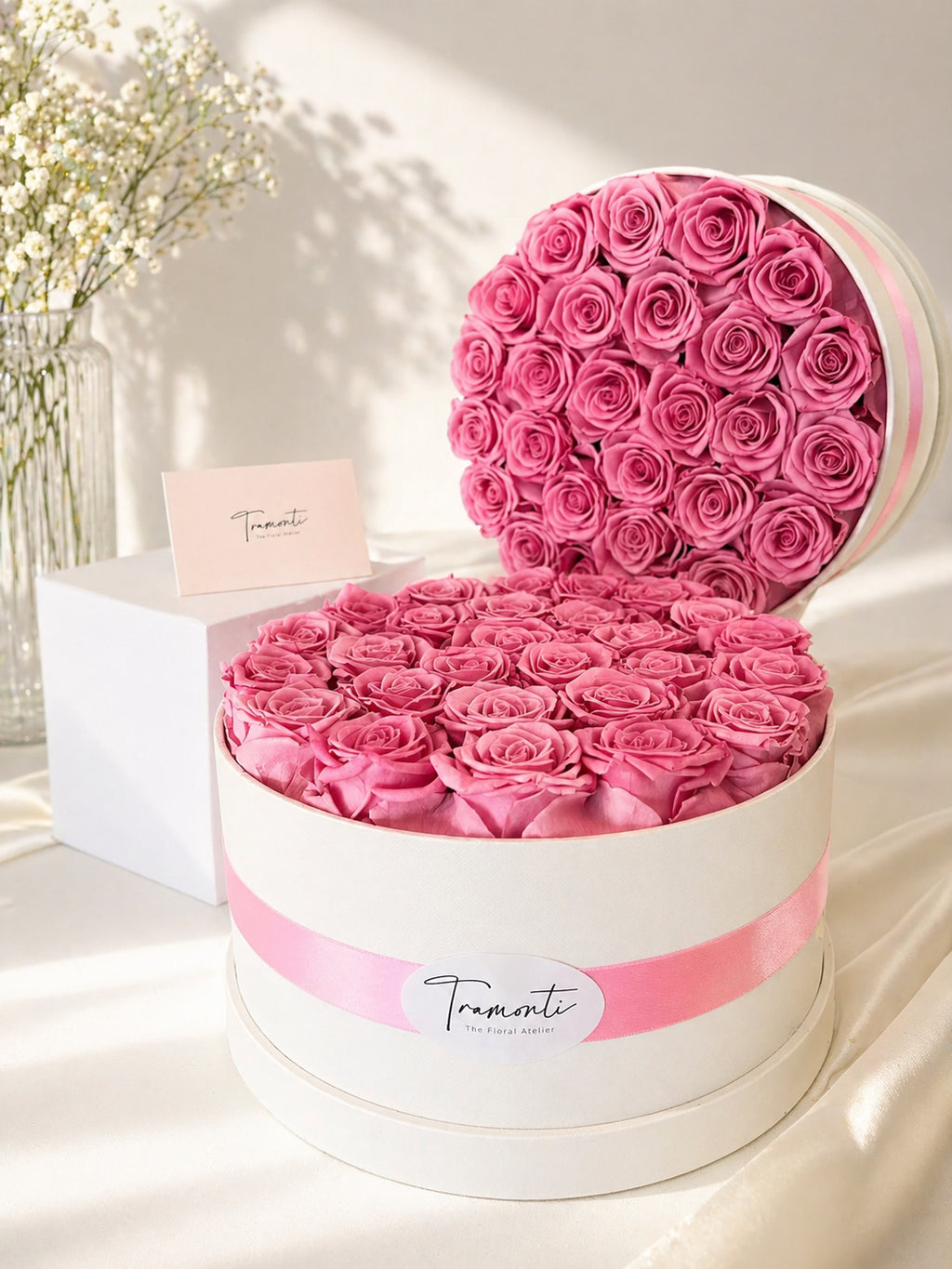 Eternal Cotton Pink Roses