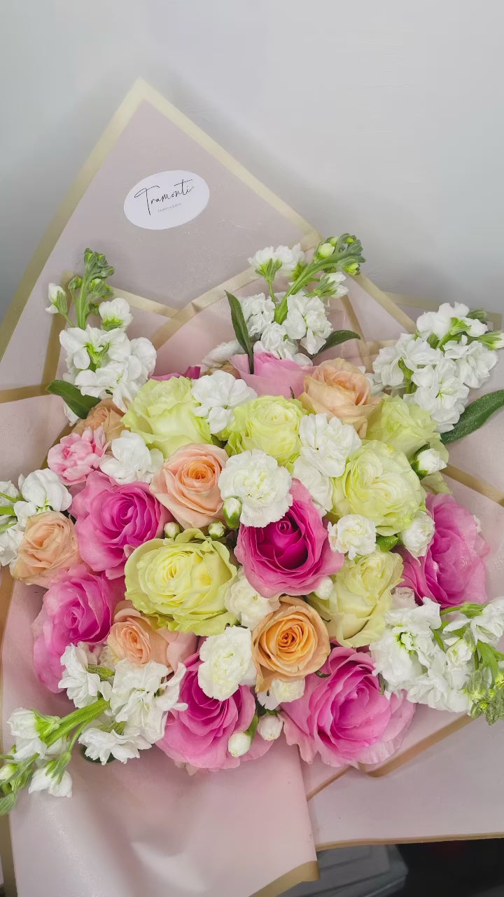 Sweet spring floral bouquet