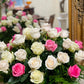 Basket with 36 roses - Tramonti Flowers & Events
